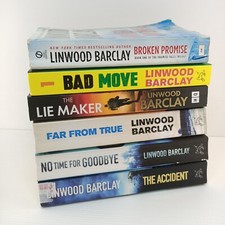 6x Linwood Barclay Crime Mystery Paperback Book Bundle Bad Move The Accident
