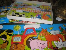 2 FARM ANIMAL PUZZLES- 1 20