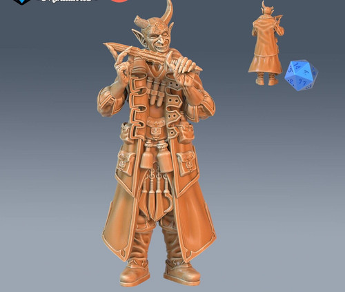 Tiefling rogue miniature - rogue,