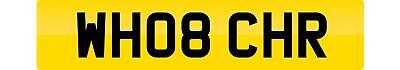 Private number plate wh08 chr - private,