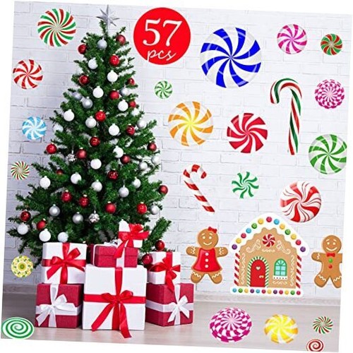 57pcs peppermint floor decals - 57pcs,