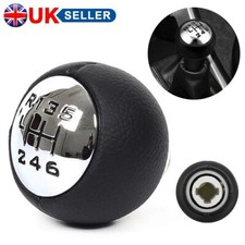 6 Speed Gear Stick Shift Knob Black Silver For Peugeot 307 308 407 807 3008 5008