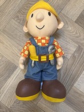 Vintage Bob The Builder Plush Soft Toy  Born to Play 20cm 1998