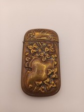 Victorian Antique Brass Vesta