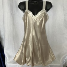 Vtg Teddy Playsuit Silky Shiny