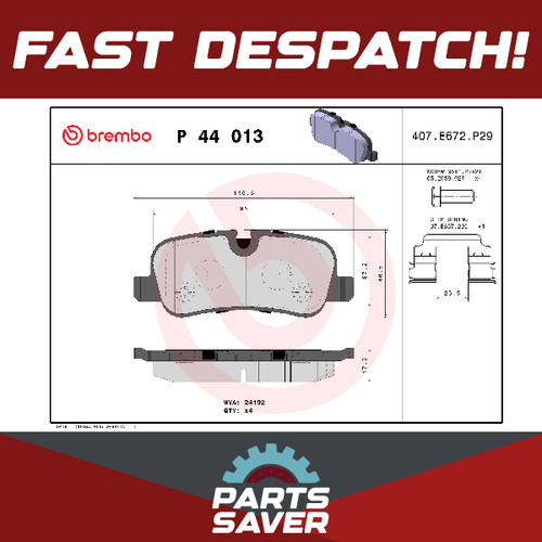 Brake pads set fits - pads,
