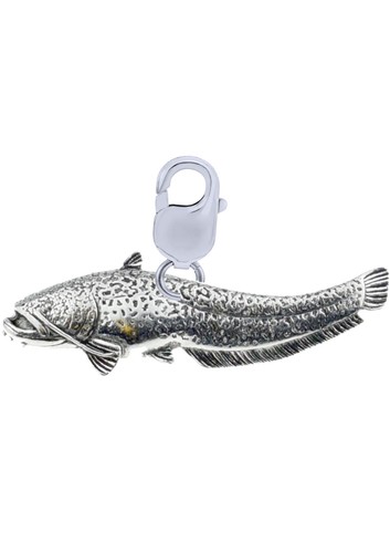 F46 wells catfish pewter charm - wells,