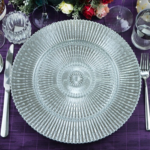 Glass charger plate - x8,