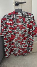 Vintage Moschino Loves You half sleeve shirt Sz XL