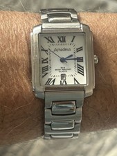 A Wonderful Ladies Watch “AMADEUS” Stainless Steel, New Battery, Working, K-Time