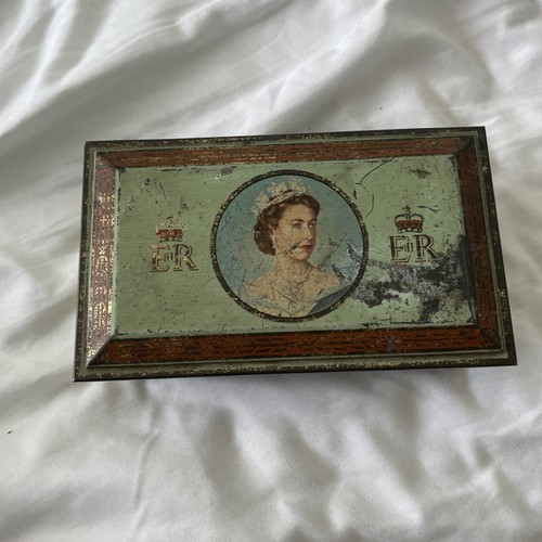 Vintage 1953 coronation tin - vintage,
