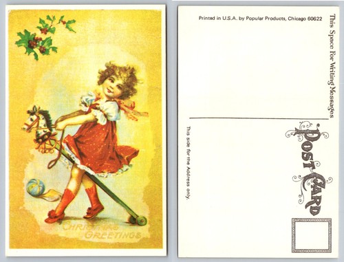 Vintage christmas girl hobby - christmas,