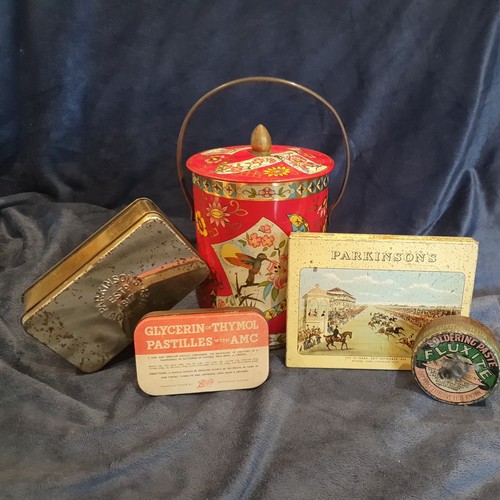Vintage tins - 5x,