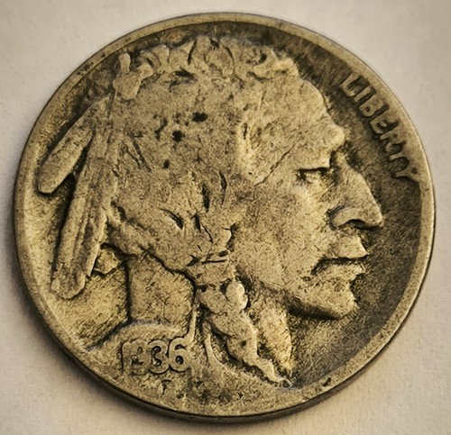 1936 buffalo nickel 5c cents - nickel,