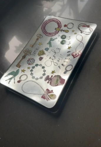 Decorative glass tray - glass,