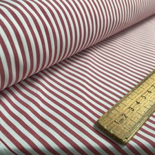 100% Cotton Red White Ticking