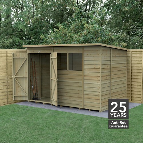 Forest 4life 10x6 shed pent - forest,