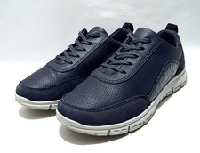 Hotter Gravity Ortholite Shoes Size 4.5 UK Wide Fit EXF Blue Leather