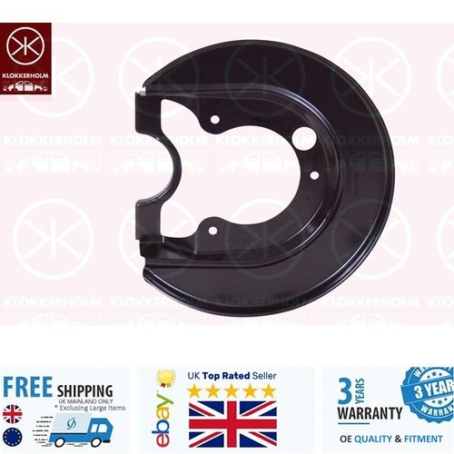 Brake disc dust shield - brake, rear