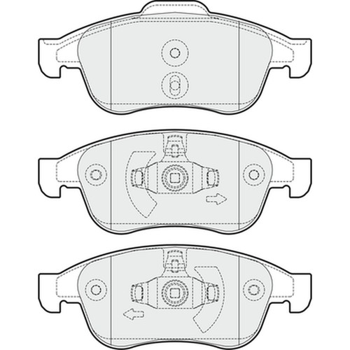 Brake pads set for renault - pads,