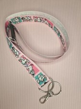 Dalmatian Lanyard Neck ID Badge Ribbon Lanyard park pass holder Pink