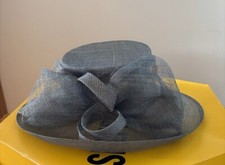 The British Hat Guild/Windsmoor Wedding Hat Grey Blue worn once Selfridges box