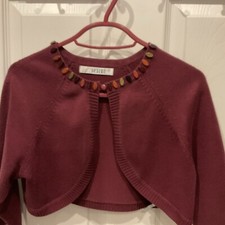 Jesire Women’s Bolero Red wine Colour Size Small Uk 8