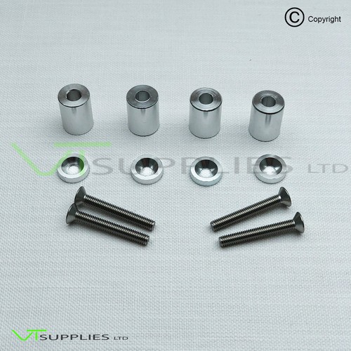 Silver car bonnet spacers - bonnet,