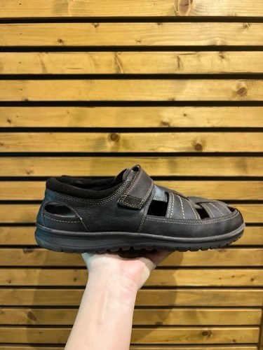 Men dark brown leather - dark,