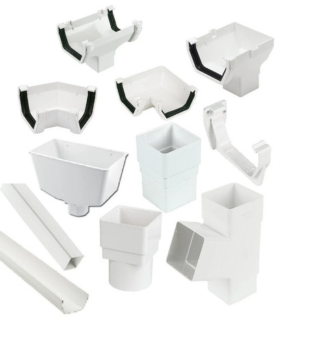 White square line gutter - square,