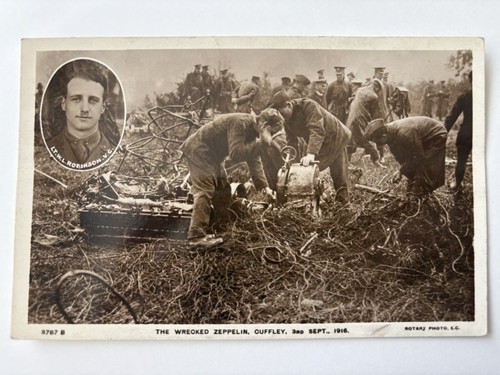 Ww1 1916 wrecked zeppelin - ww1,