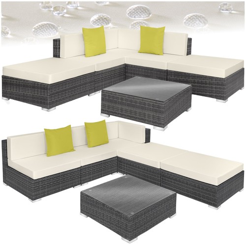 Rattan garden corner sofa set - sofa,