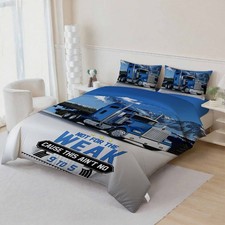 3D Truck Theme Quilt Cover Set