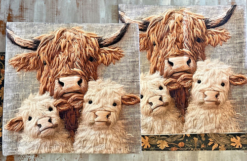 Highland cow cushion cover - x,