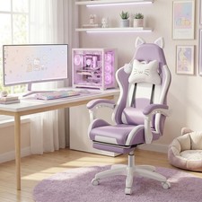 Gaming Chair with Cat Ears for