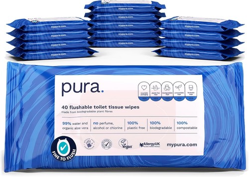 Pura flushable moist - pura,