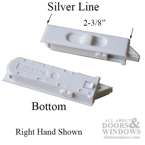 White slide plastic tilt - white, slide-in