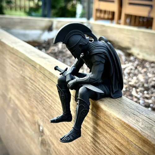 Roman warrior figurine - roman,