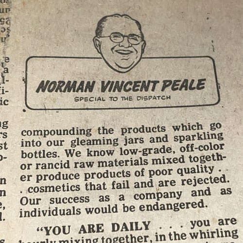 Norman vincent peale self - norman, help