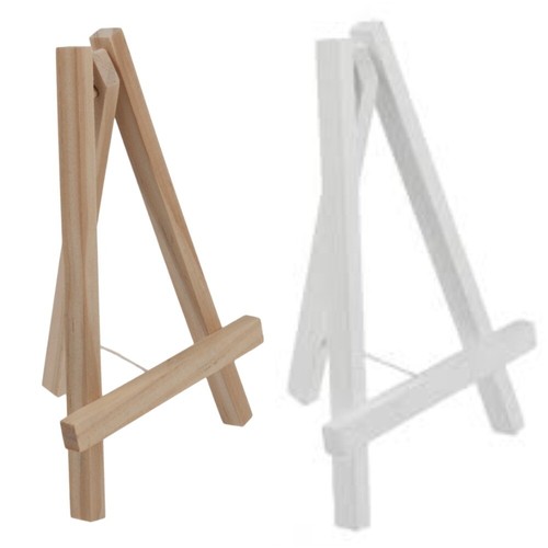 Wooden easel natural white - wooden,