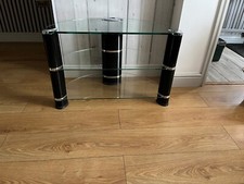 Glass  Corner TV Stand with