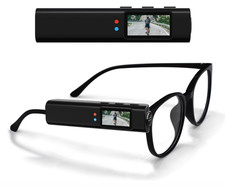 Mini Body Camera 2.7K HD Head Mounted FPV Video Cameras,0.96in Screen HandsFree 