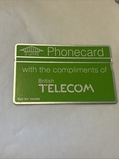 Bt Phonecard 3 Unit Complimentary Used