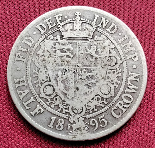 1895 half crown silver - 2/6,