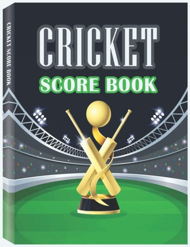 Cricket score book - score, book: