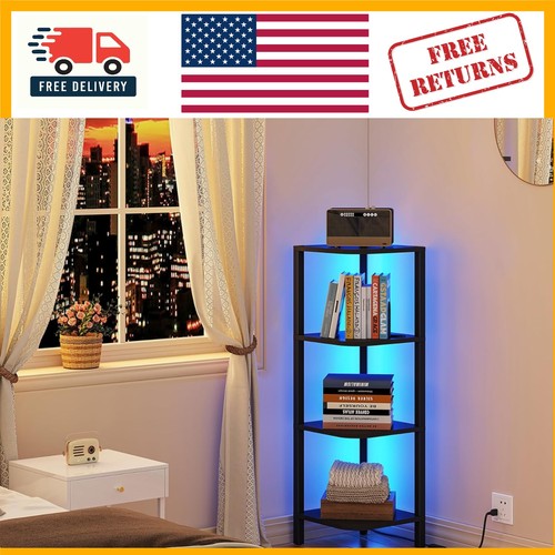 Tier led corner shelf - led,