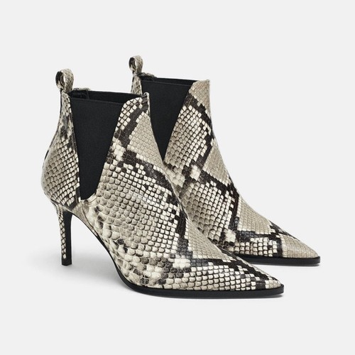 Zara leather snakeskin - zara,