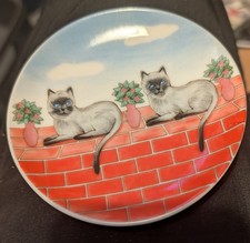 Siamese Cats Small Plate Made