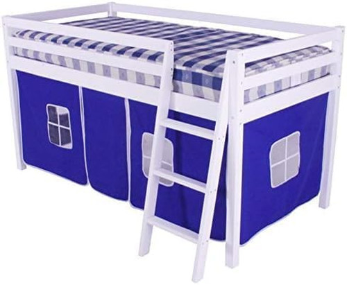 Blue cotton bed tent - tent, curtains