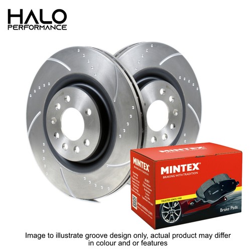 Front grooved brake discs and - grooved,